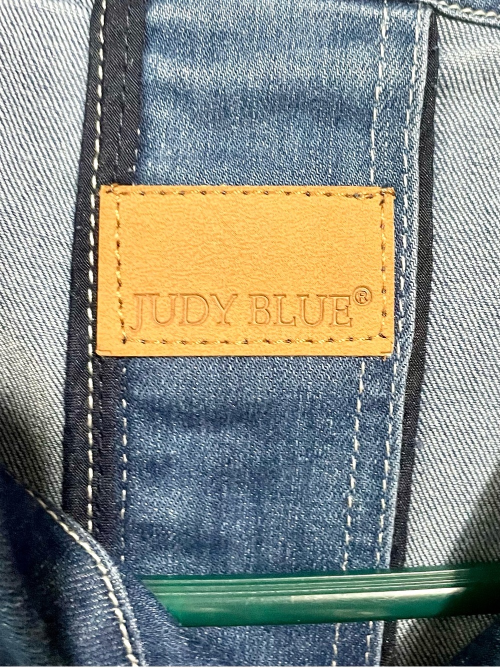 NWT Judy Blue Denim Trench Coat Size Large - Picture 7 of 8